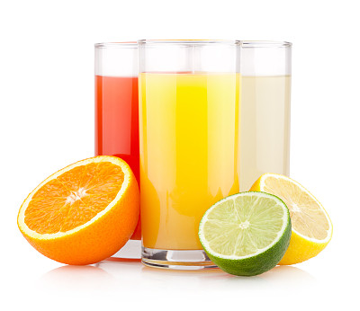 色彩斑斓的柑橘类果汁图片下载