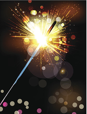 矢量假日背景与点燃的火花图片下载