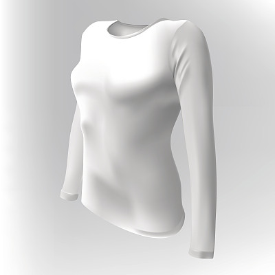 白人女性的t恤做广告图片下载