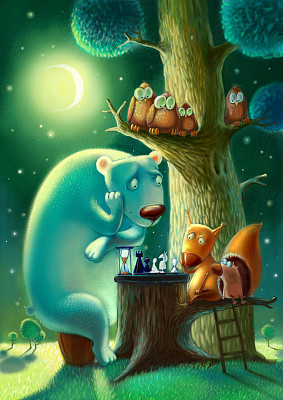 夜的故事素材图片