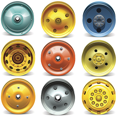 矢量轮盘组图片下载