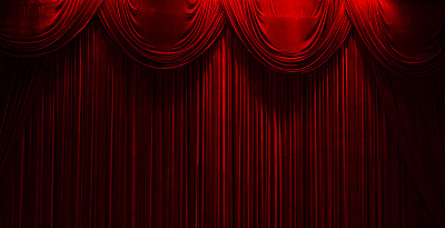 红丝绒舞台剧院图片下载