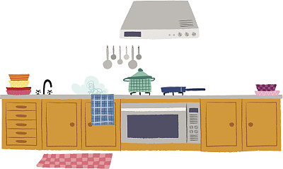 厨房景色图片下载