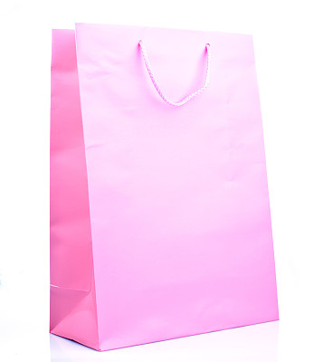 粉红色的纸袋子图片下载