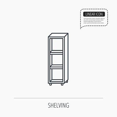 空货架图标。搁置的迹象。图片下载