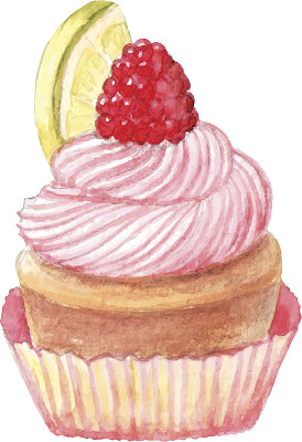 向量水彩蛋糕图片下载