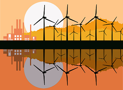 浅谈风力发电与建筑的结合。图片下载