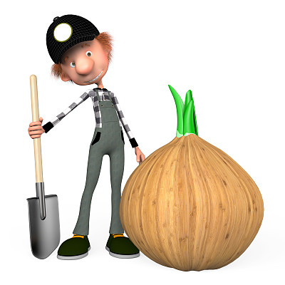 拿着铲子的男孩。图片下载