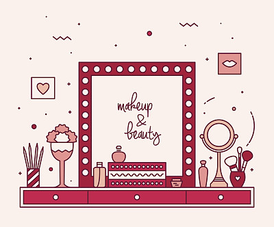 化妆台图片素材ID：168296170