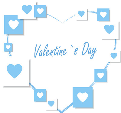 情人节的心形背景图片下载