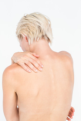 脖子疼的美女图片下载