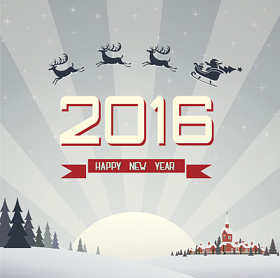 圣诞复古贺卡和背景图片下载