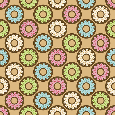 甜甜圈无缝模式图片下载