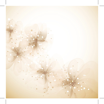 带花的矢量背景图片下载
