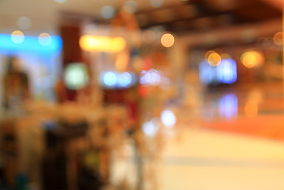 百货商场购物中心和人群的模糊照片图片下载