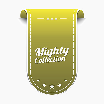 强大的集合黄色矢量图标设计图片下载