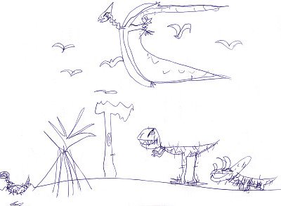 恐龙,手绘图片下载