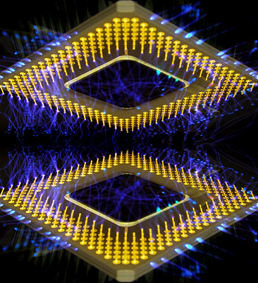 燃烧的处理器图片下载