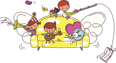 沙发的视野图片下载