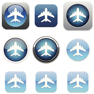 3D按钮图标集图片下载