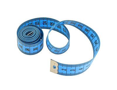 蓝色的卷尺图片下载