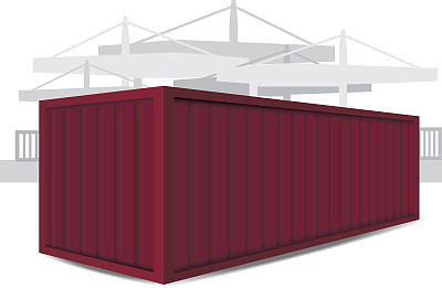 红色容器矢量图图片下载