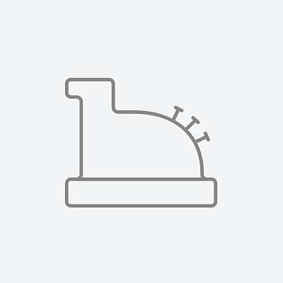 收银机线条图标图片下载