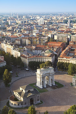 米兰鸟瞰图图片下载