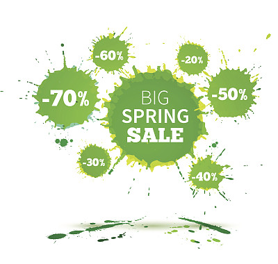 大春季促销海报设计模板图片下载