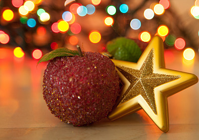 圣诞节散景图片下载