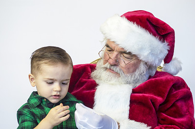 Callan和Santa两岁图片下载