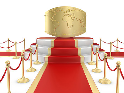 楼梯上的红地毯和世界图片下载