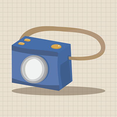 相机主题元素向量，eps图片下载