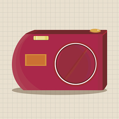 相机主题元素向量，eps图片下载