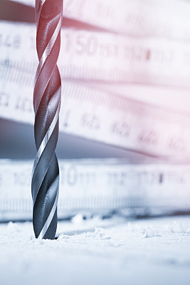 钻头和测量棒图片下载