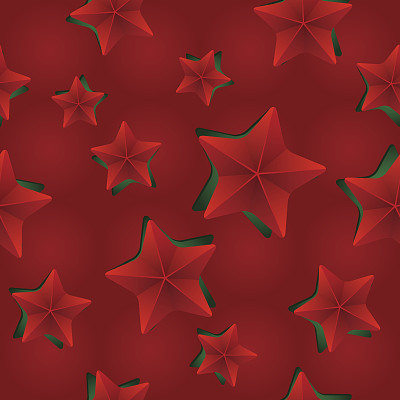 矢量无缝圣诞图案裁剪星星。节日主题图片下载