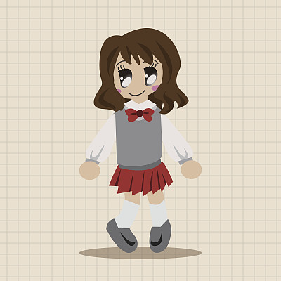 学生卡通主题元素图片下载