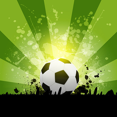 足球的背景是美丽的污点图片下载