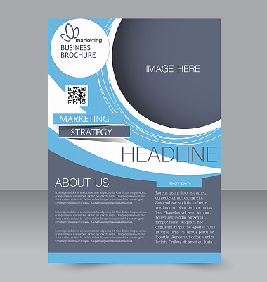 传单模板。业务手册。可编辑的A4的海报图片下载