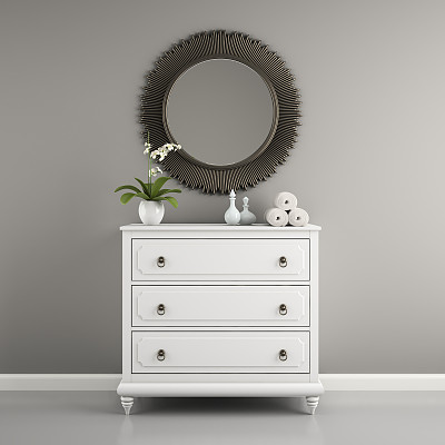 部分室内时尚的马桶3D渲染图片下载