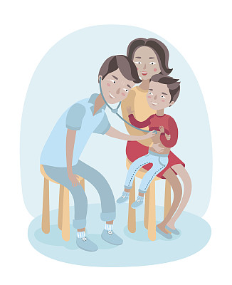 医生对孩子的检查图片下载