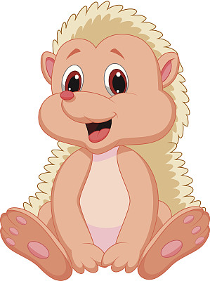 卡通可爱的刺猬图片下载