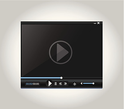 视频播放器的蓝色图片下载