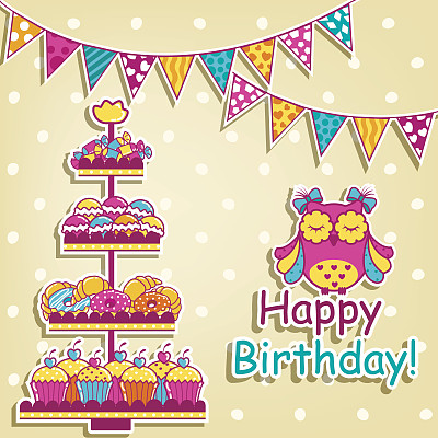 在白色背景下庆祝生日图片下载