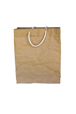 棕色皱巴巴的纸袋图片下载