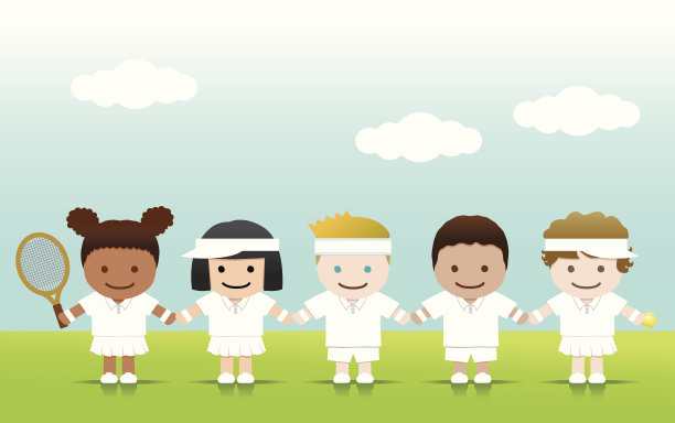 网球的孩子图片下载