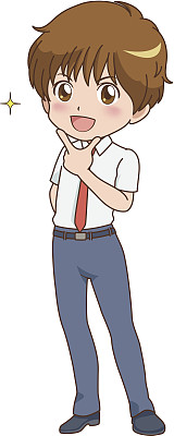 一个年轻人的画像图片下载