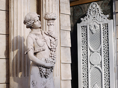 欧洲建筑雕塑，道具，背景图片下载