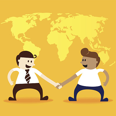 两个商人握手图片下载