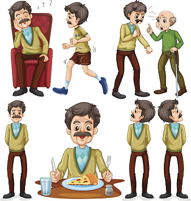 老人做不同的活动图片下载